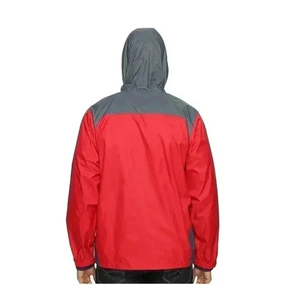 Columbia Glennaker Lake Hooded Windbreaker, Mountain Red/Graphite, Men's XL - Picture 4 of 10